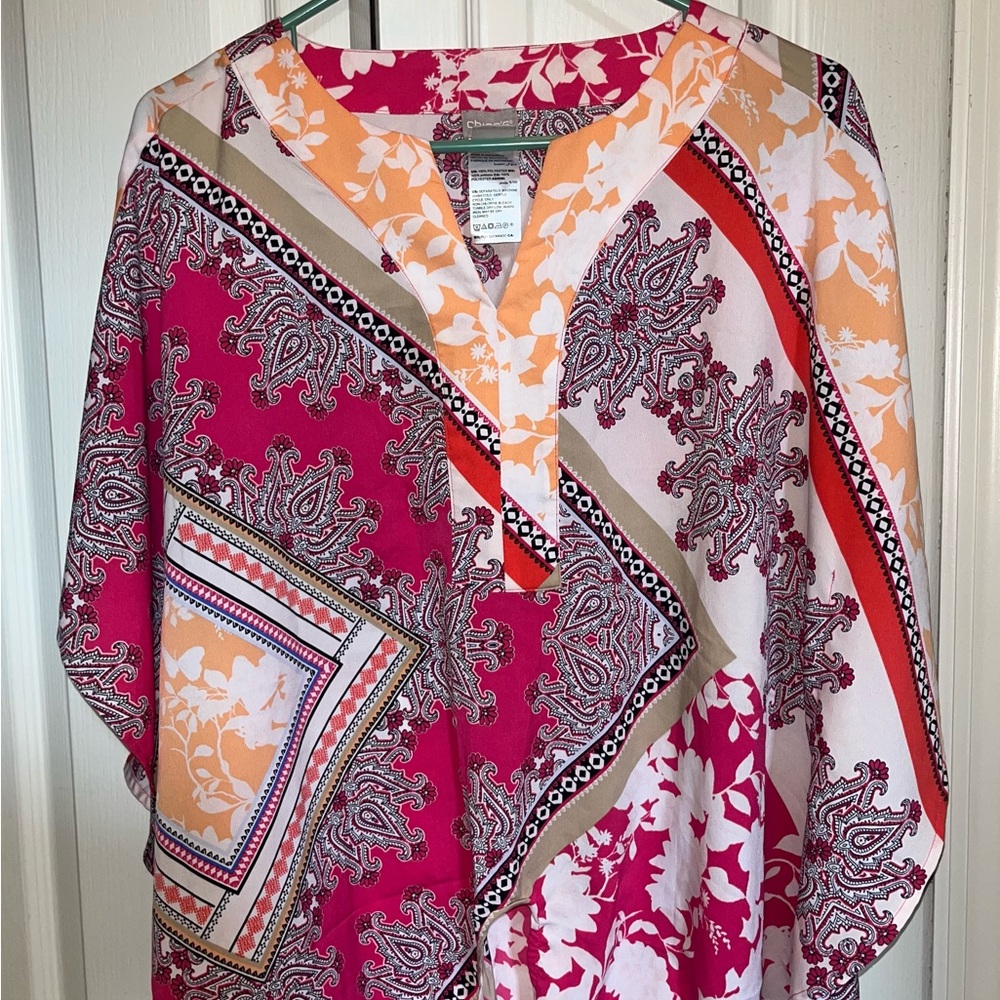 Chico's Chic Print Women's Top Sz 1P